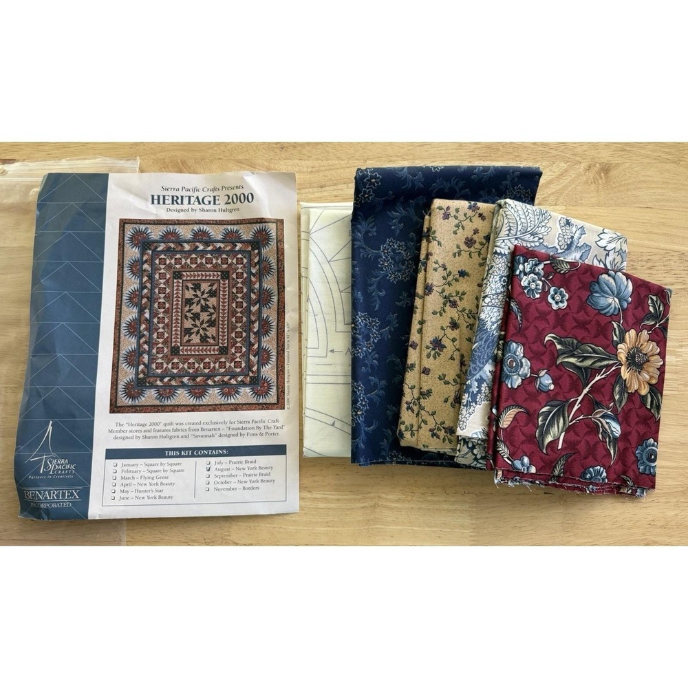 HERITAGE 2000 August NEW YORK BEAUTY- Quilt Kit - SHARON HULTGREN Sierra Pacific
